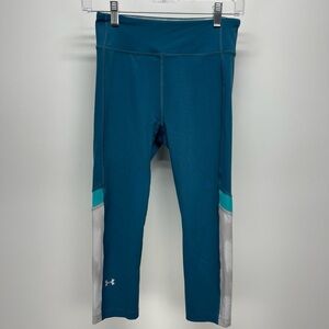 Under Armour Women's Small Heatgear Alpha Novelty Capri Inseam Blue  Size S M